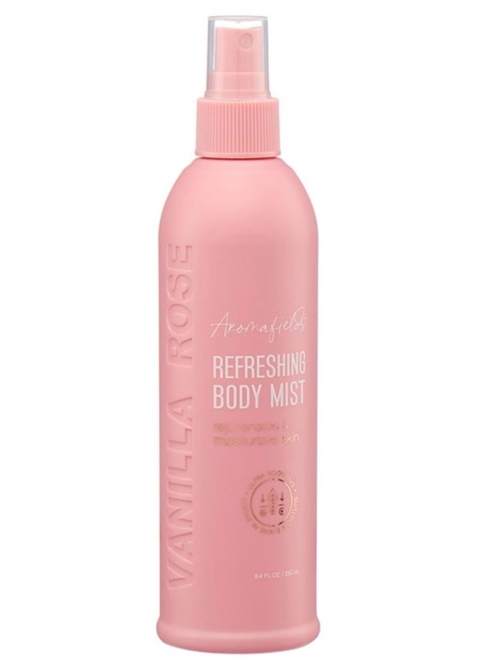Aroma Fields Vanilla Rose Refreshing Body Mist - 8.4oz New
